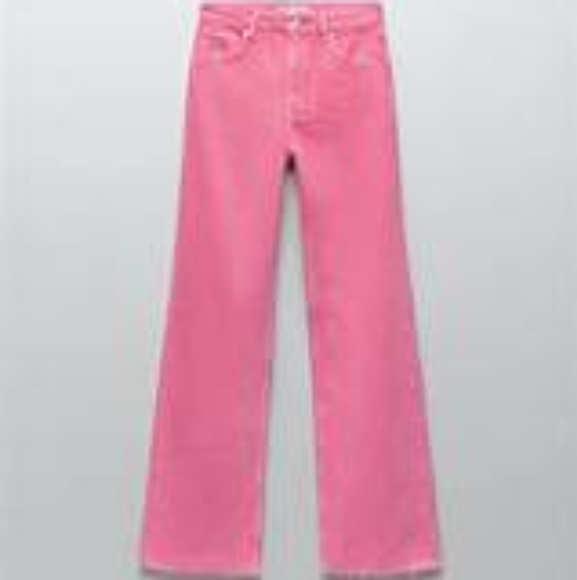Zara Jeans Zara Neon Pink Jeans Poshmark